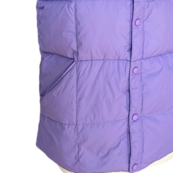 Lands End Goose Down Quilted Puffer Vest Purple Gorpcore Hiking Utility-XL - Picture 4 of 12